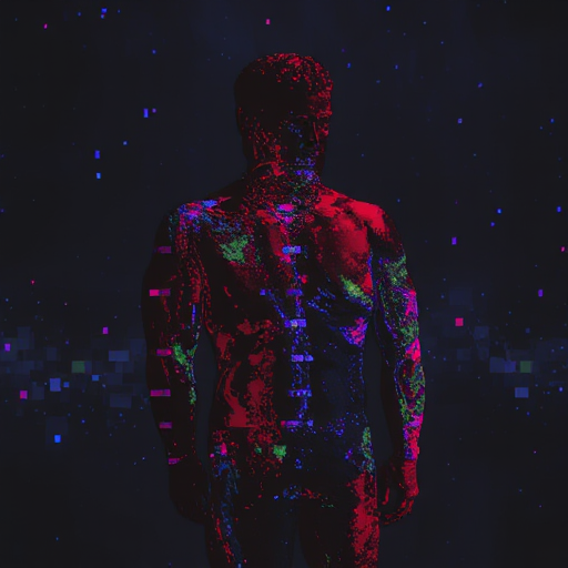 Redacted Bodies — generated piece IV