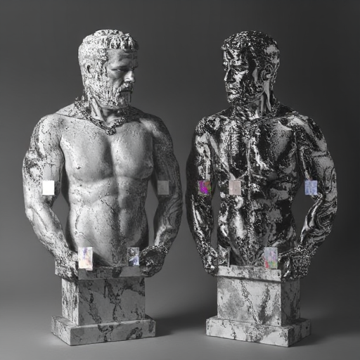 Redacted Bodies — generated piece VI